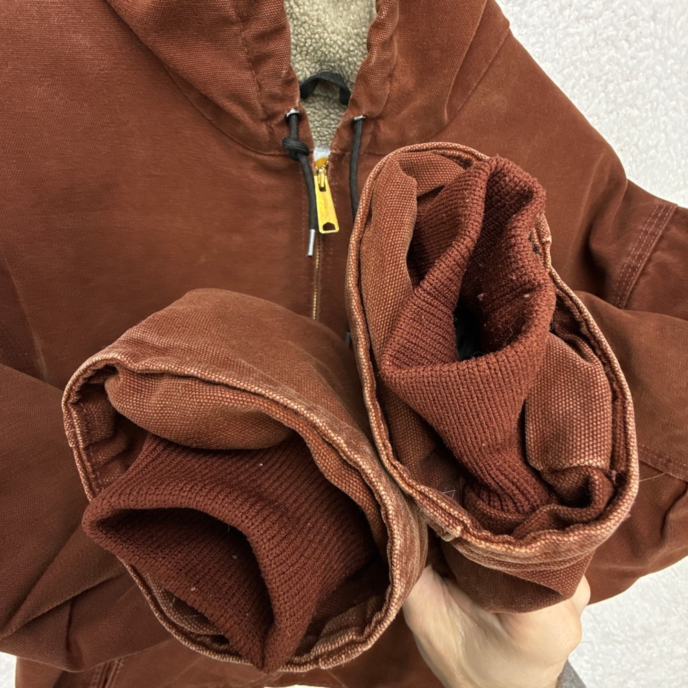 Carhartt Sierra Jacket Sherpa Lined Mens XL J141 CLY Clay - Picture 10 of 14